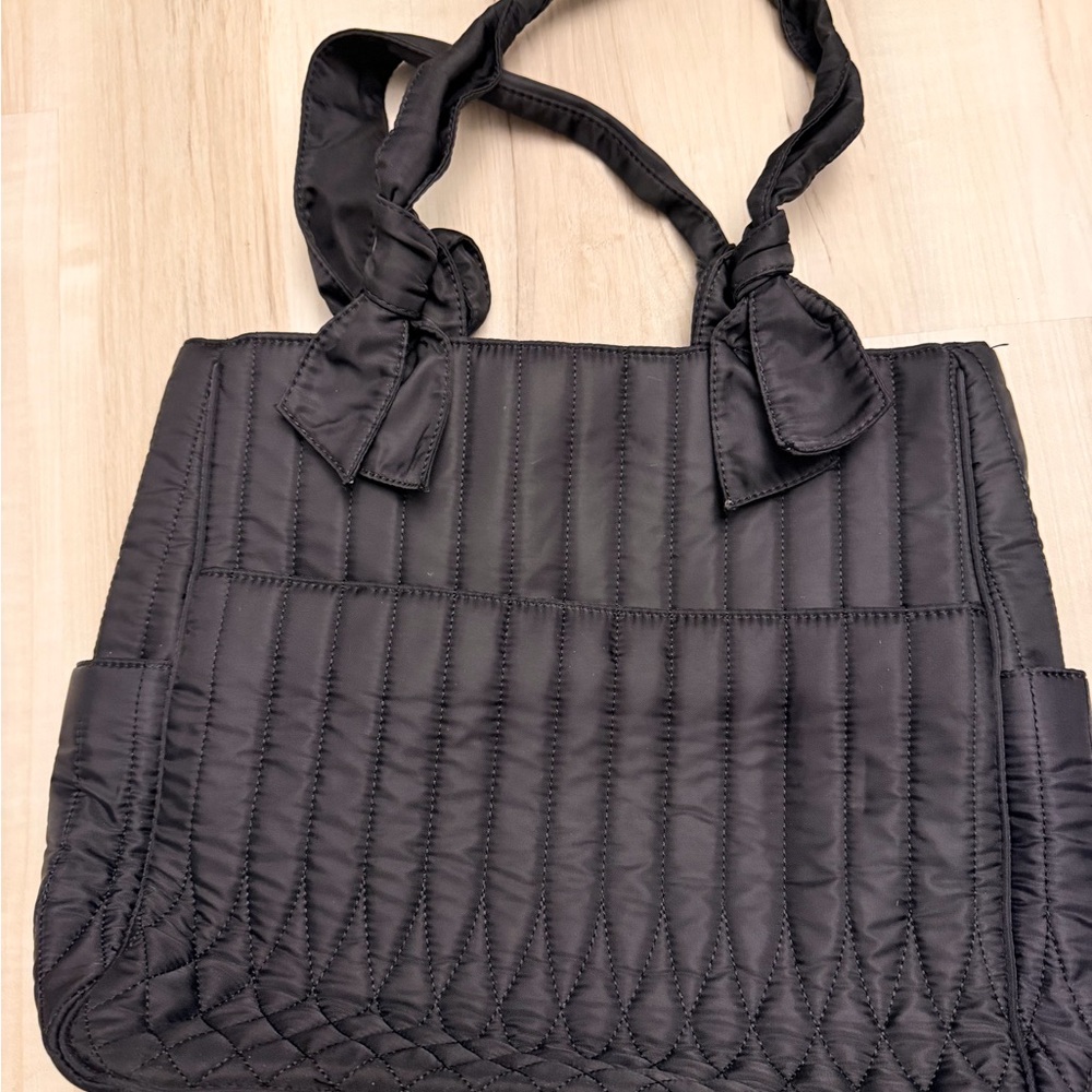 Calvin Klein Black Quilted Tote Bag - Picture 3 of 4